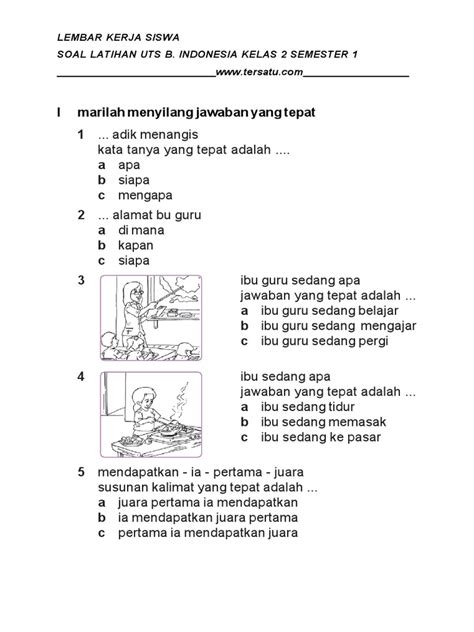 ulangan bahasa indonesia